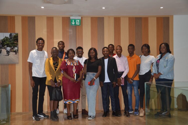 Family photo: David Muanda, CEO of Friendina College, poses for a picture with the attendees of the ELP Meeting at EquityBCDC in Lubumbashi.