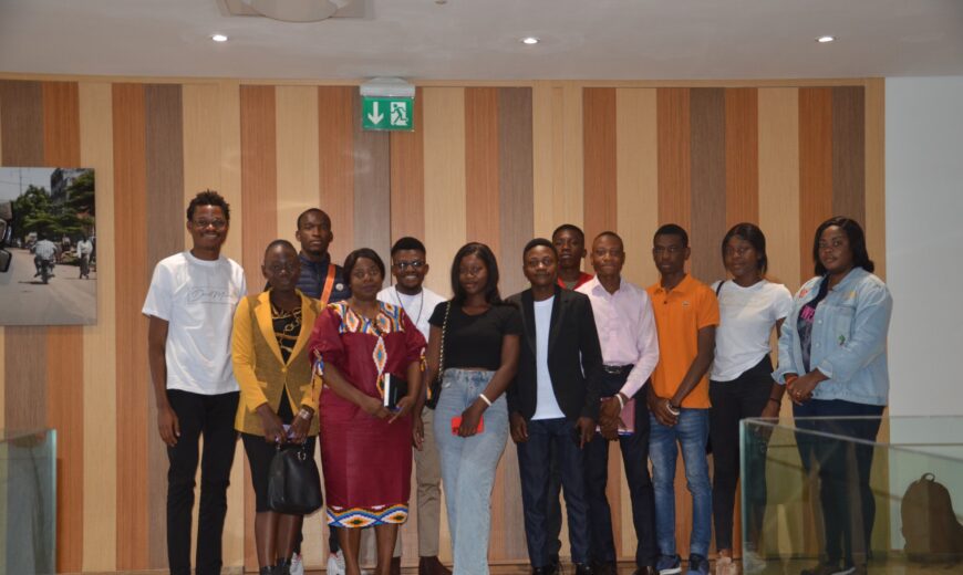 Family photo: David Muanda, CEO of Friendina College, poses for a picture with the attendees of the ELP Meeting at EquityBCDC in Lubumbashi.