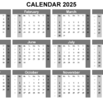 2025 Calendar